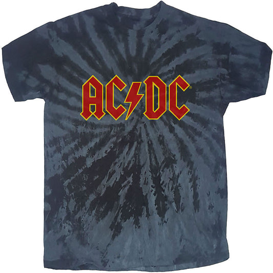 AC/DC Logo (Dip-Dye) Tie Dye T-shirt Front