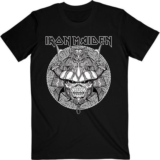 Iron Maiden Senjutsu Samurai Graphic White Slim Fit T-shirt Front