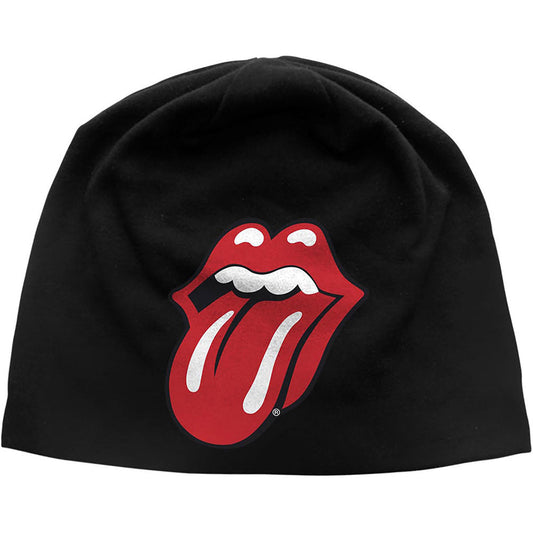 Rolling Stones Tongue Jesrey Beanie Beanie Front