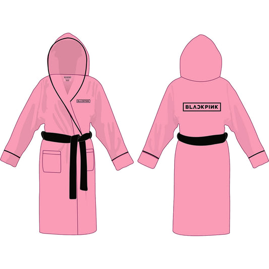 BlackPink Logo Bath Robe Front