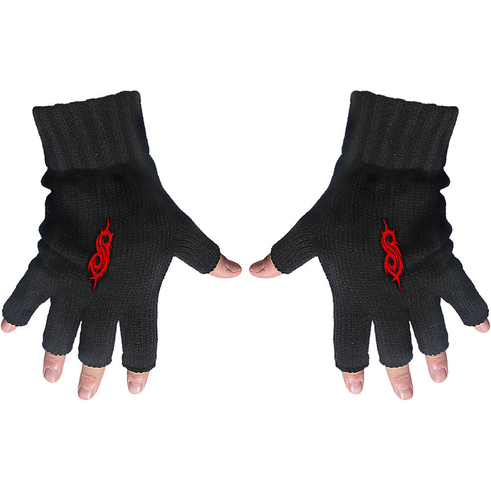 Slipknot Tribal S Fingerless Gloves Knit Gloves Front