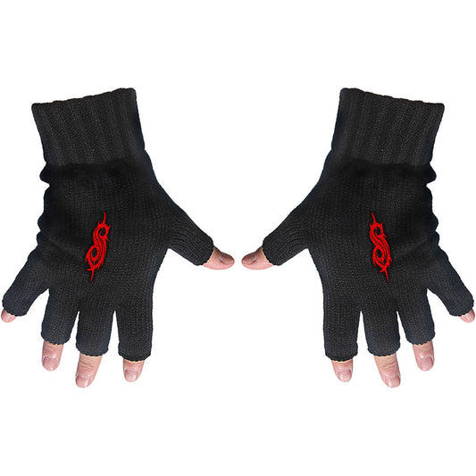 Slipknot Tribal S Fingerless Gloves Knit Gloves Front