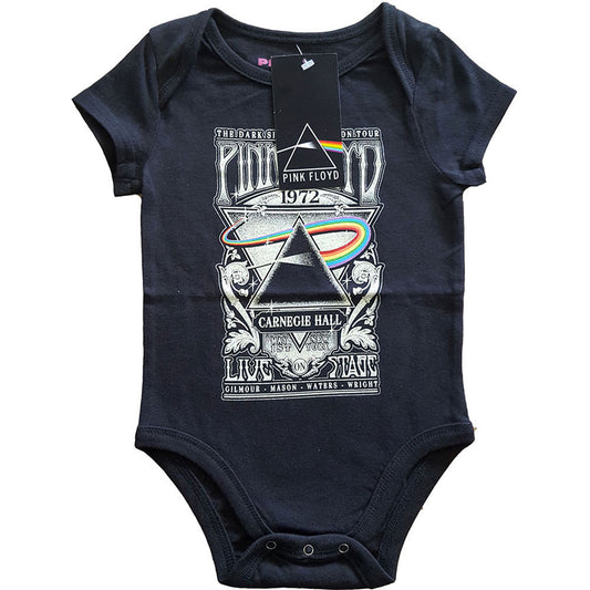 Pink Floyd Carnegie Hall Poster Kids Baby Grow Bodysuit Front