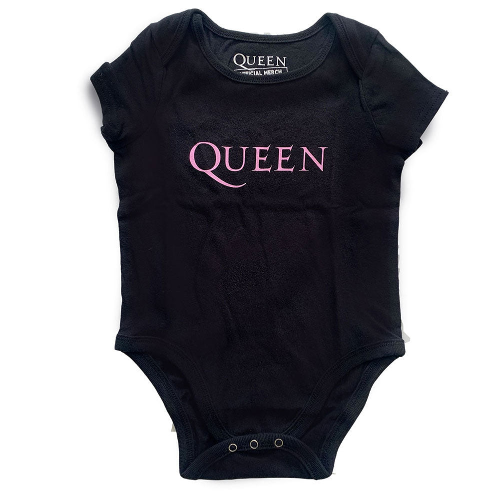 Queen Pink Logo Kids Baby Grow Bodysuit Front
