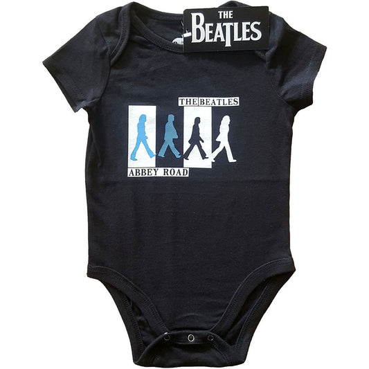 Beatles Abbey Road Colours Crossing Kids Baby Grow Bodysuit Front