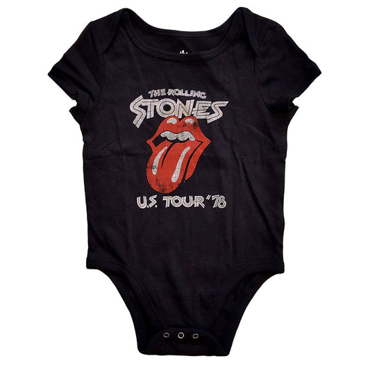 Rolling Stones US Tour '78 Kids Baby Grow Bodysuit Front