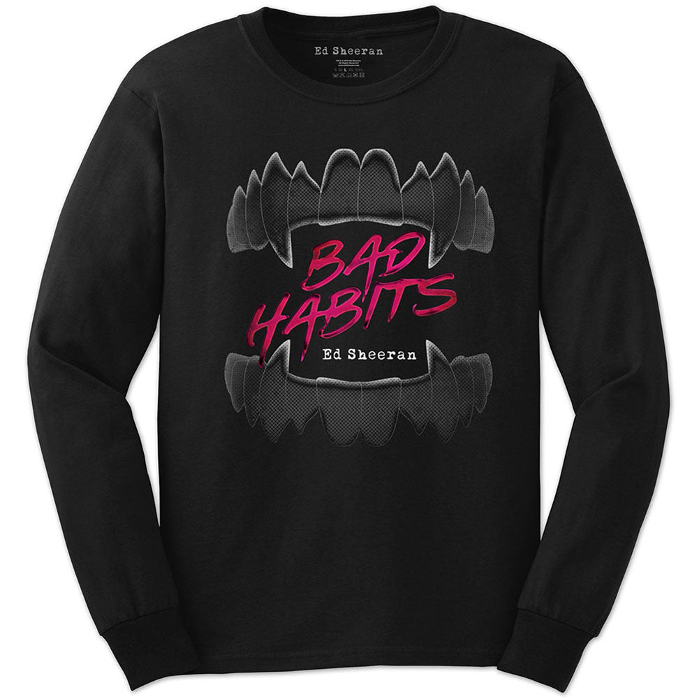 Ed Sheeran Bad Habits Long Sleeve Front