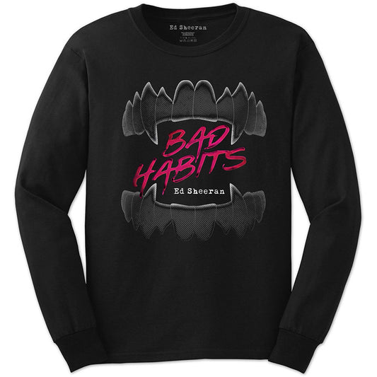 Ed Sheeran Bad Habits Long Sleeve Front