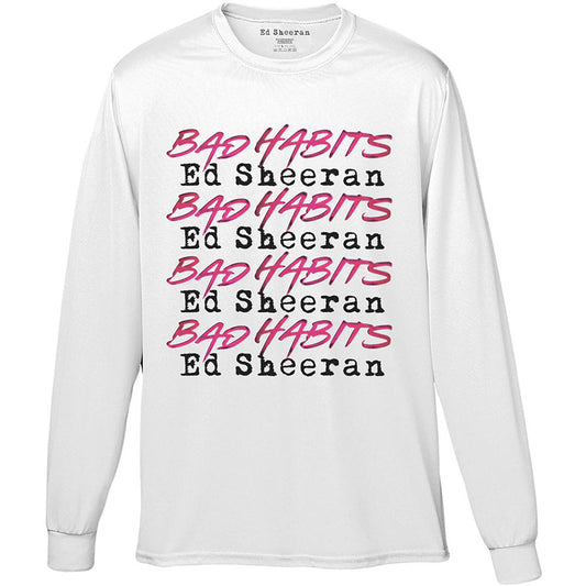 Ed Sheeran Bad Habits Stack Long Sleeve Front