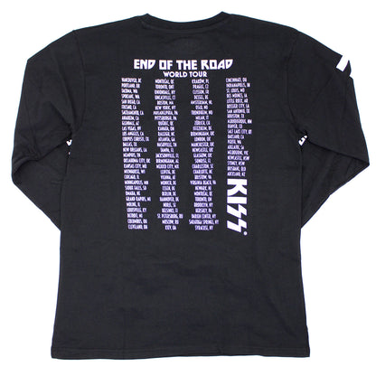 KISS End Of The Road Tour (Back & Sleeve Print) Long Sleeve Back