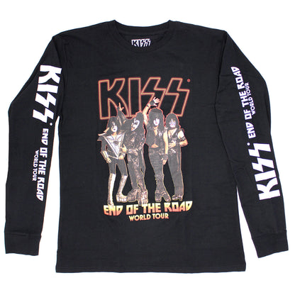 KISS End Of The Road Tour (Back & Sleeve Print) Long Sleeve Front
