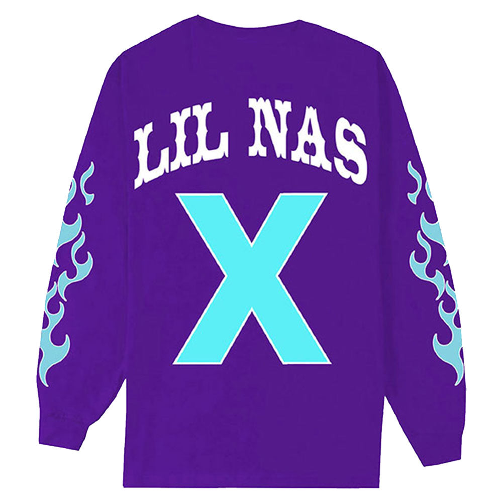 Lil Nas X Flame (Back & Sleeve Print) Long Sleeve Back