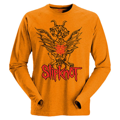 Slipknot Winged Devil (Back Print) Long Sleeve Front