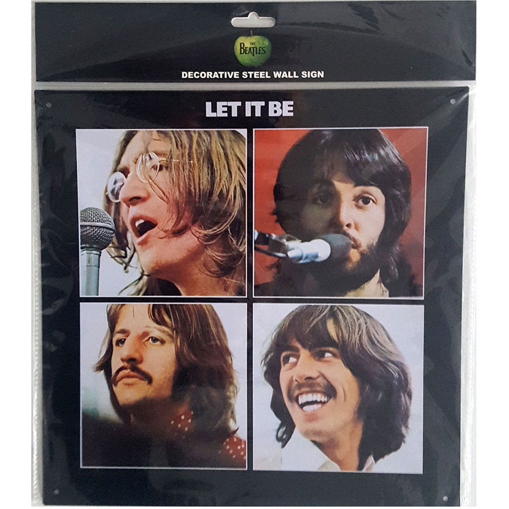 Beatles Let it Be Steel Wall Sign Tin Concert Sign Front