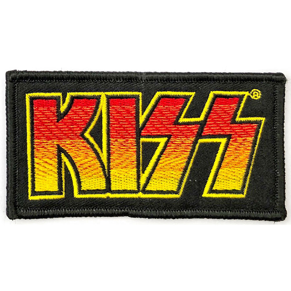 KISS Classic Logo Embroidered Patch Front