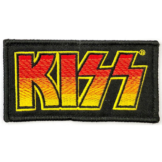 KISS Classic Logo Embroidered Patch Front