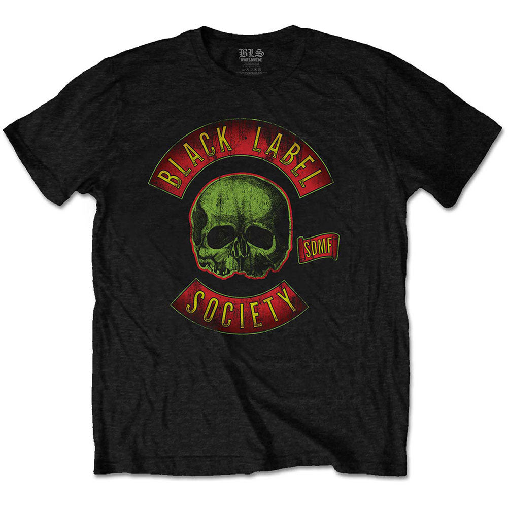 Black Label Society Skull Logo Slim Fit T-shirt Front