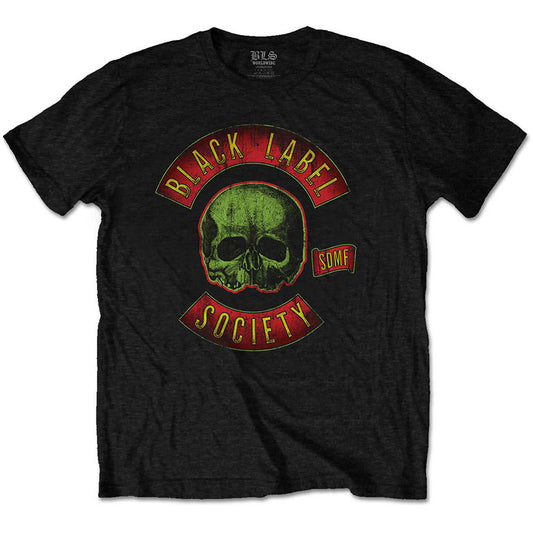 Black Label Society Skull Logo Slim Fit T-shirt Front
