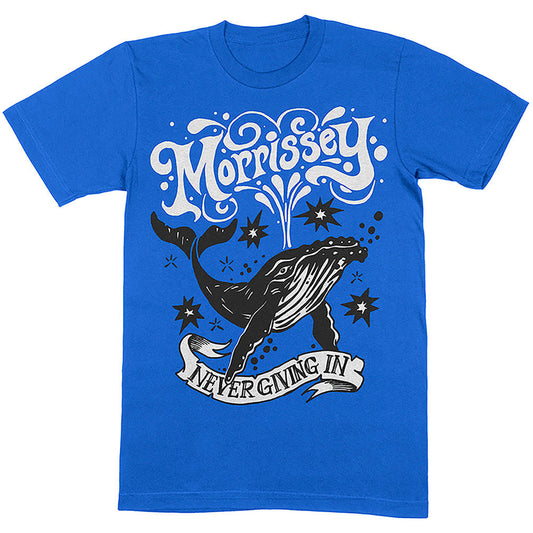 Morrissey Never Giving In/Whale Slim Fit T-shirt Front