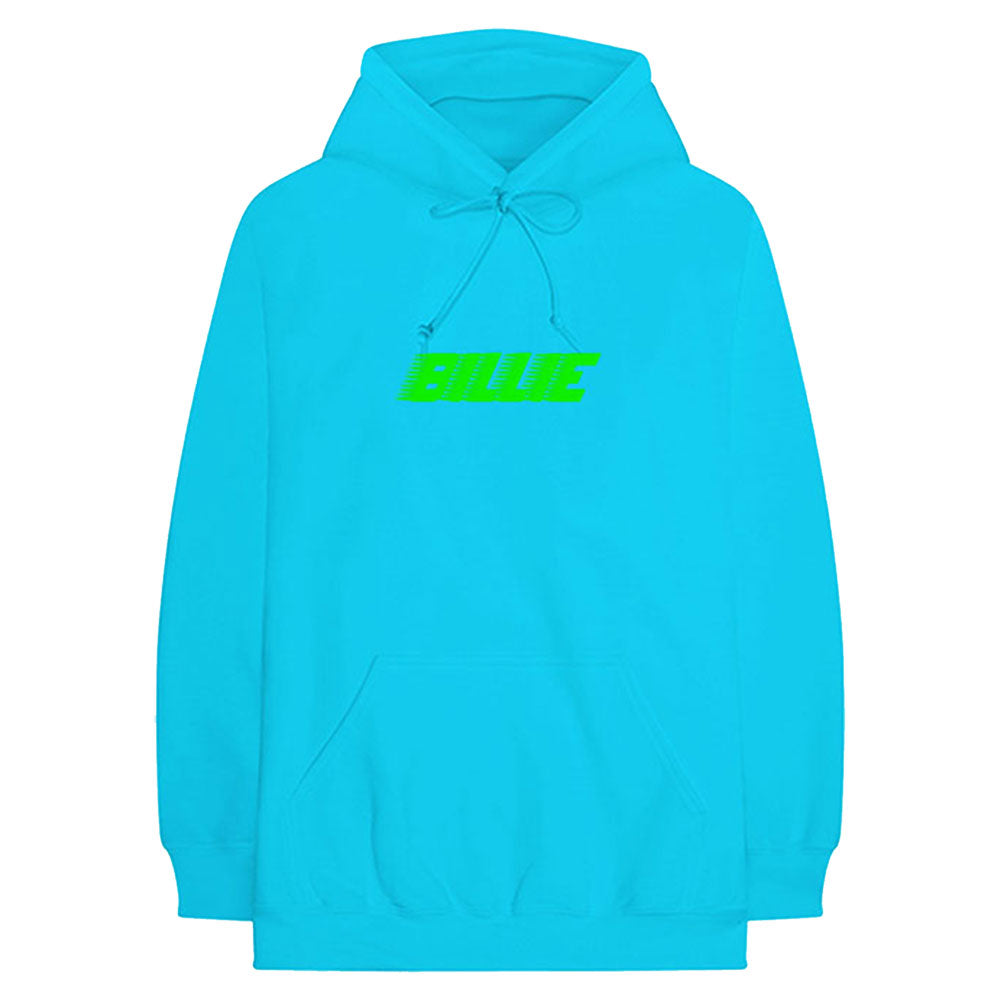 Billie Eilish Thermal Photo (Back Print) Hooded Sweatshirt Front