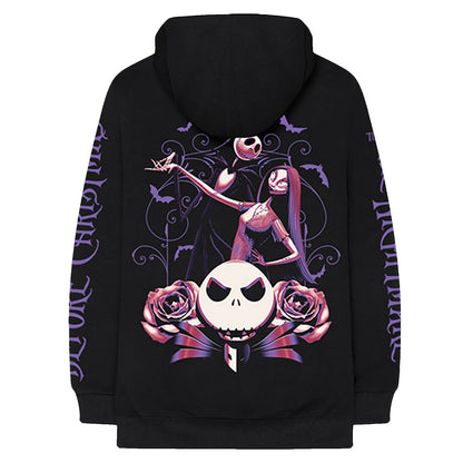Nightmare Before Christmas Jumbo (Back & Arm Print) Hooded Sweatshirt Back