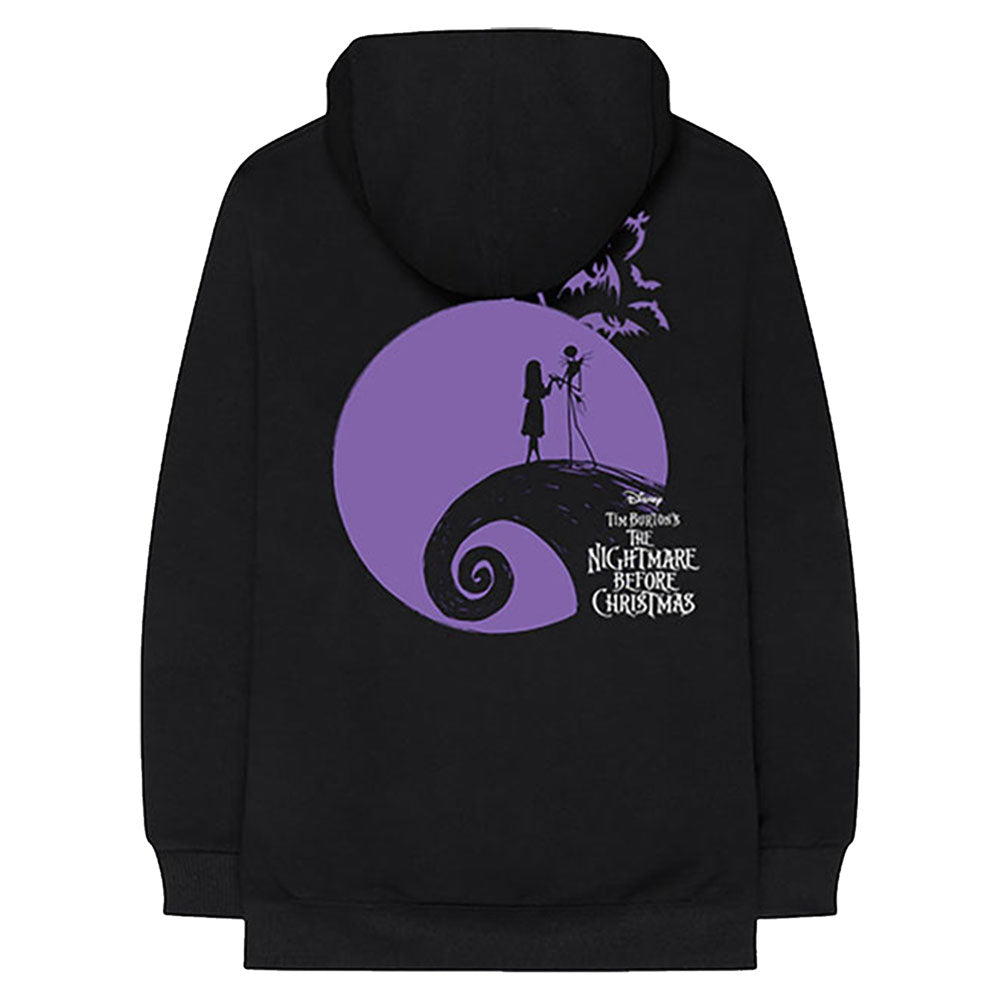 Nightmare Before Christmas Moonlight (Back Print) Hooded Sweatshirt Back