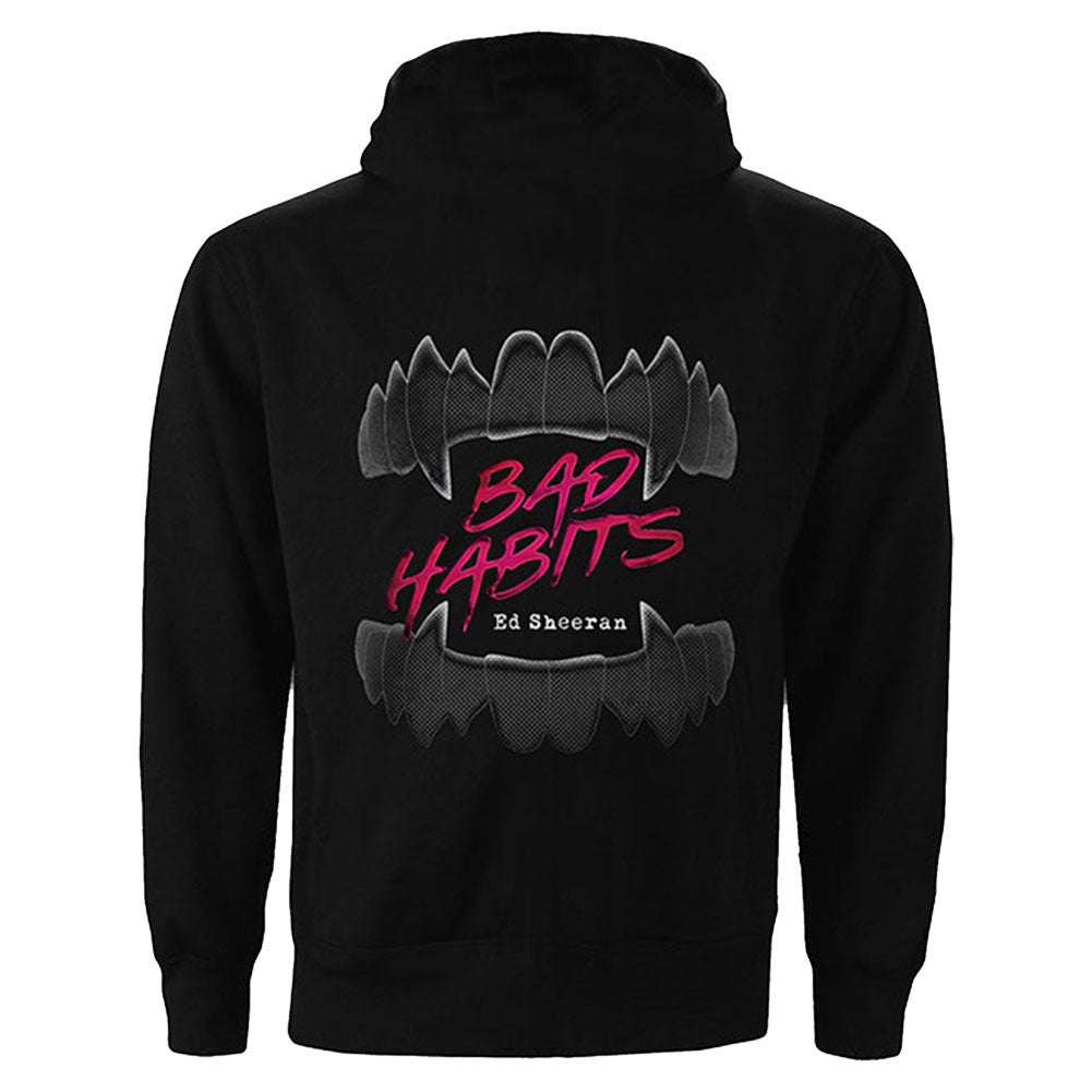 Ed Sheeran Bad Habits (Back Print) Hooded Sweatshirt Back