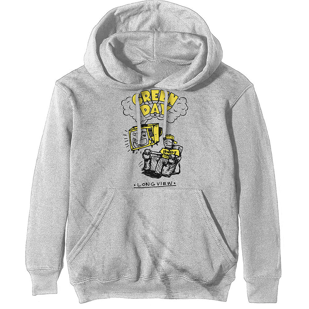 Green Day Longview Doodle Hooded Sweatshirt Front