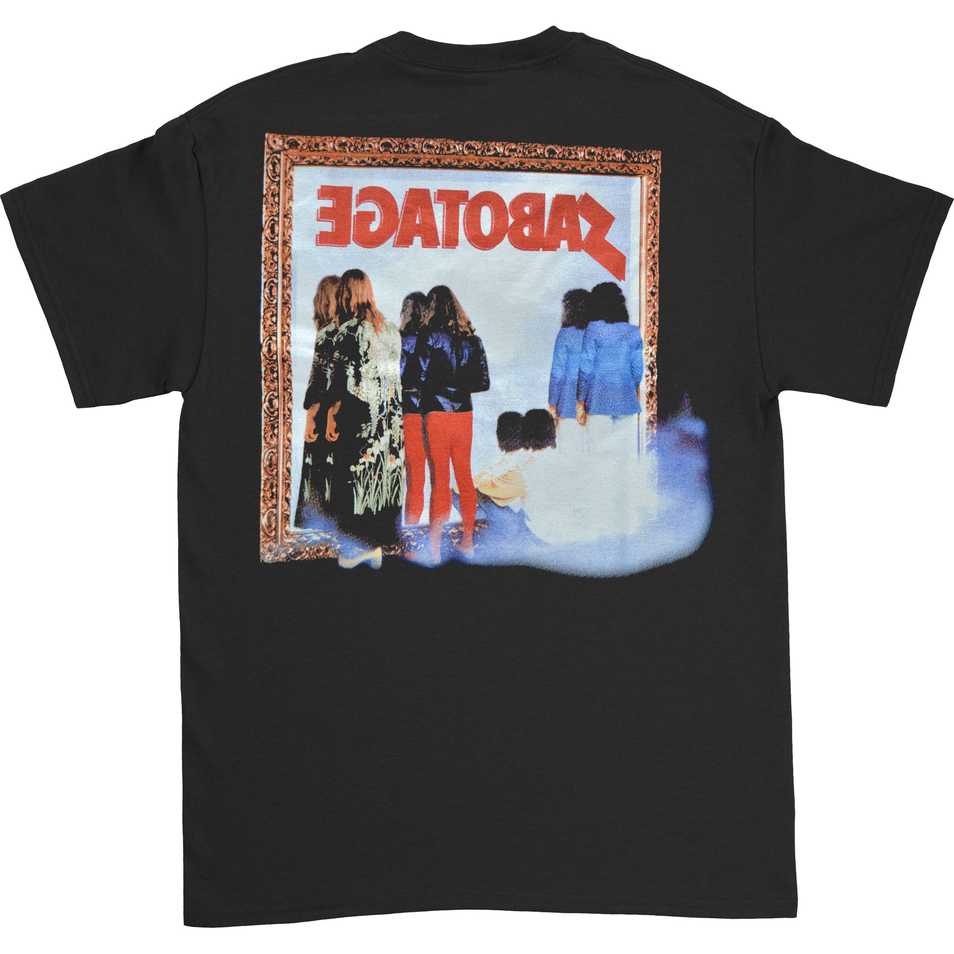 Black Sabbath Sabotage (Back Print) Slim Fit T-shirt Back