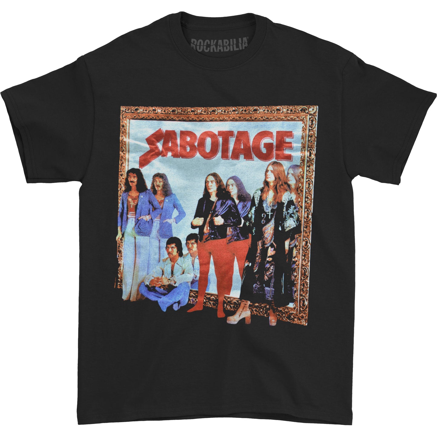 Black Sabbath Sabotage (Back Print) Slim Fit T-shirt Front