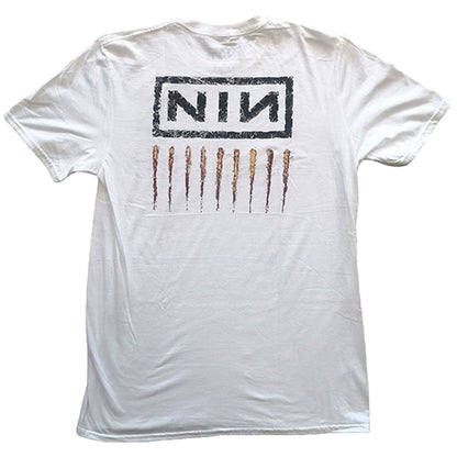 Nine Inch Nails Downward Spiral (Back Print) Slim Fit T-shirt Back