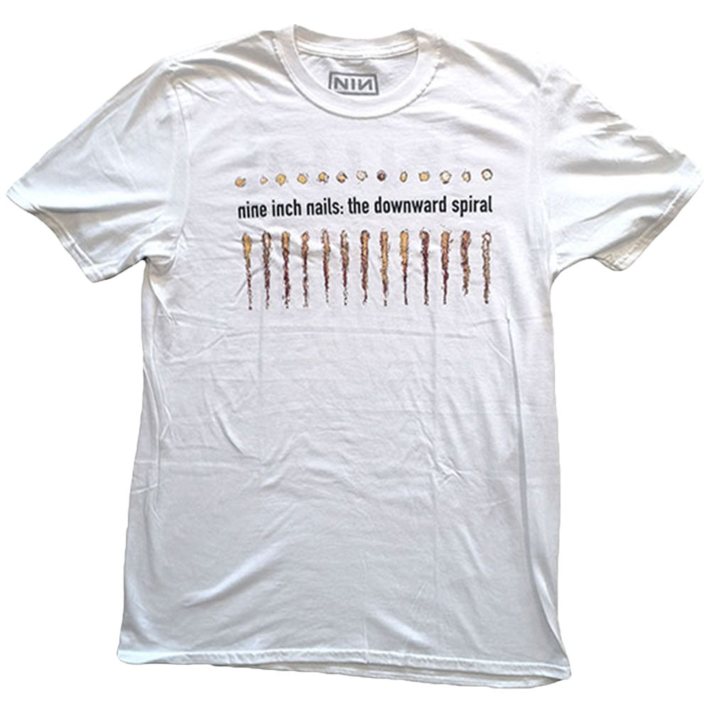 Nine Inch Nails Downward Spiral (Back Print) Slim Fit T-shirt Front