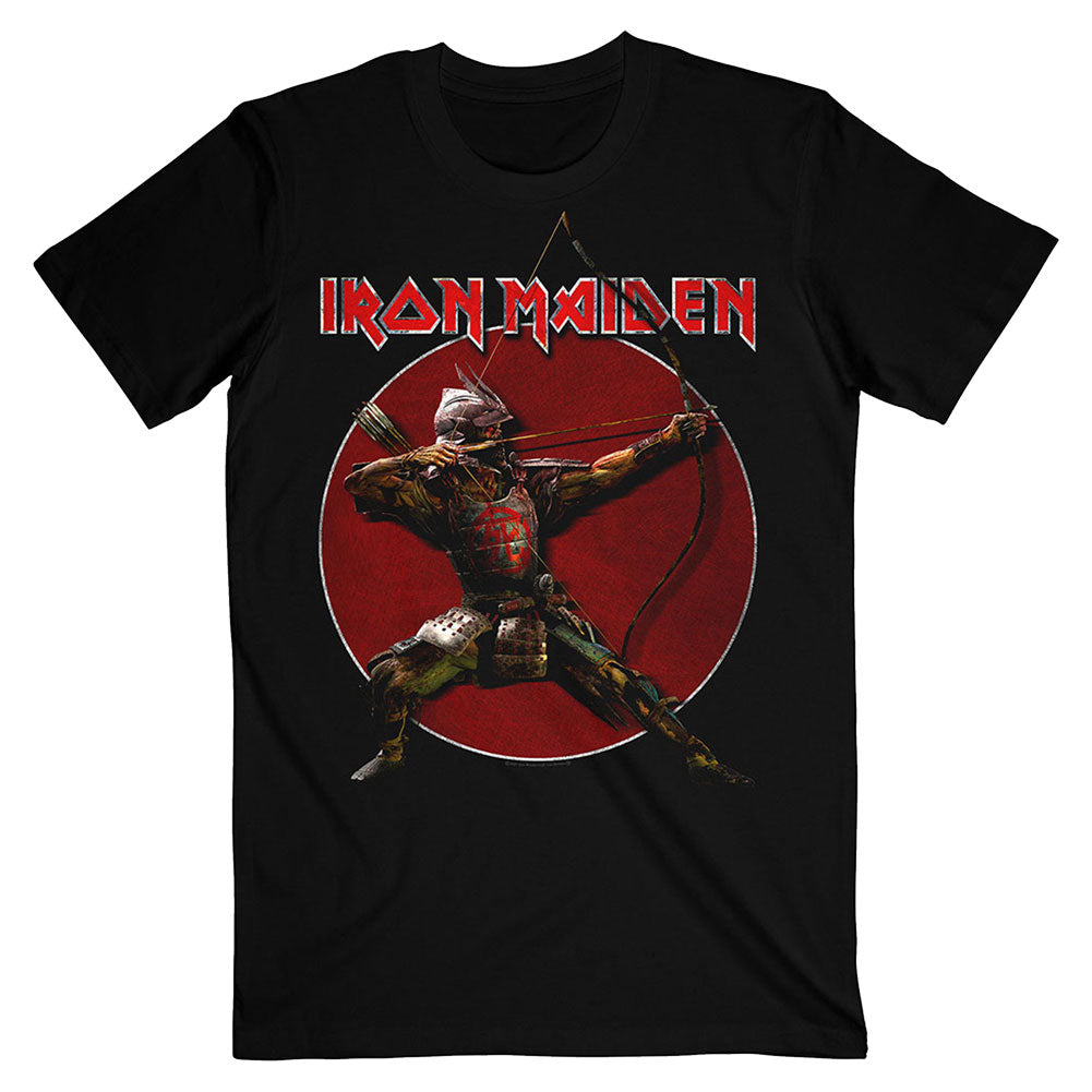 Iron Maiden Senjutsu Eddie Archer Red Circle Slim Fit T-shirt Front