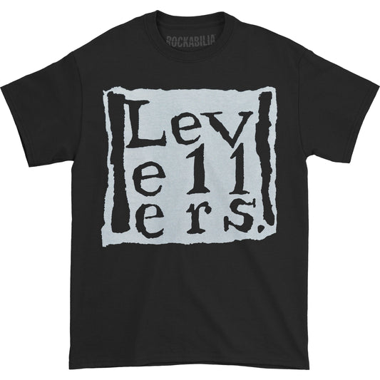 Levellers Solid Square Black T-shirt Front