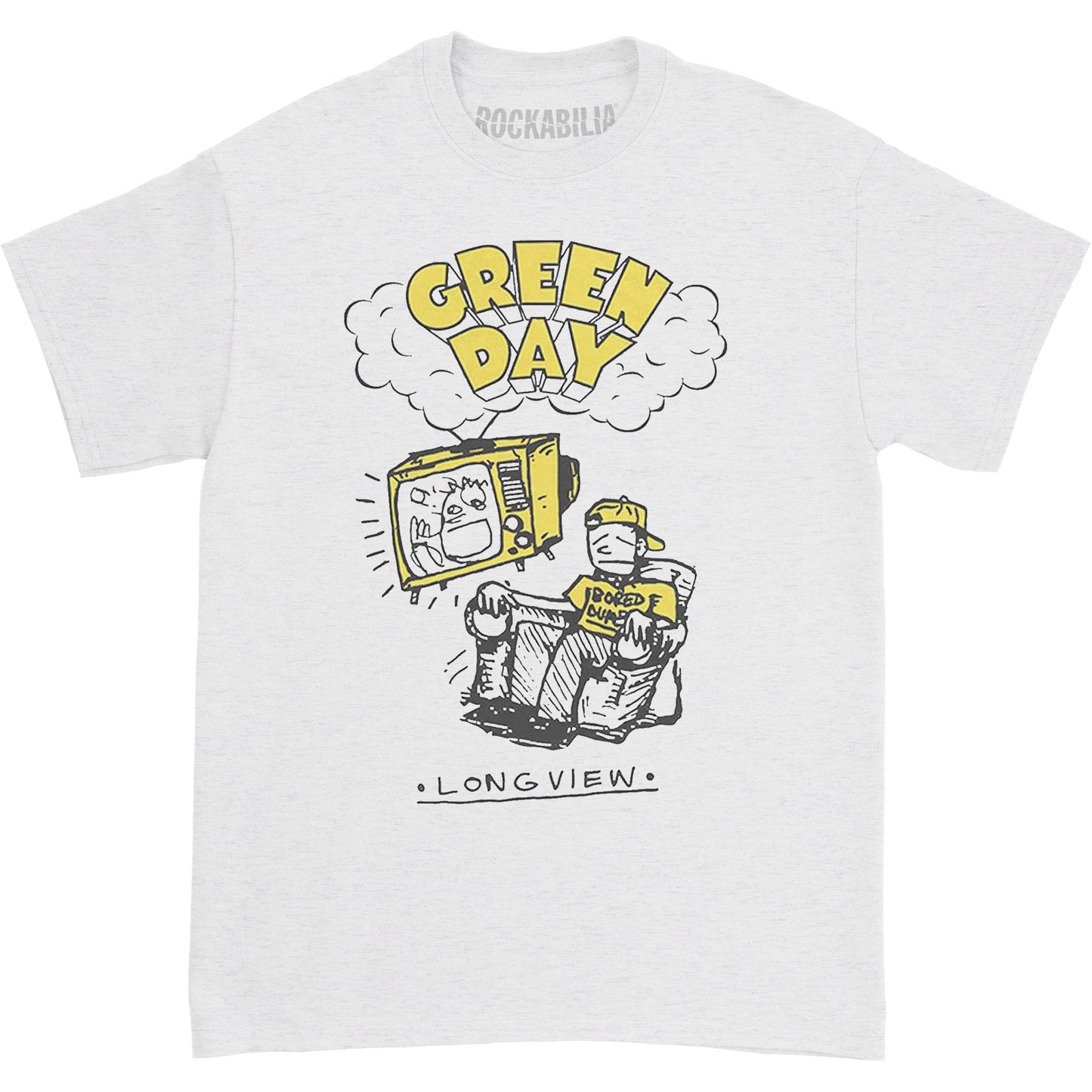 Green Day Longview Doodle Slim Fit T-shirt Front