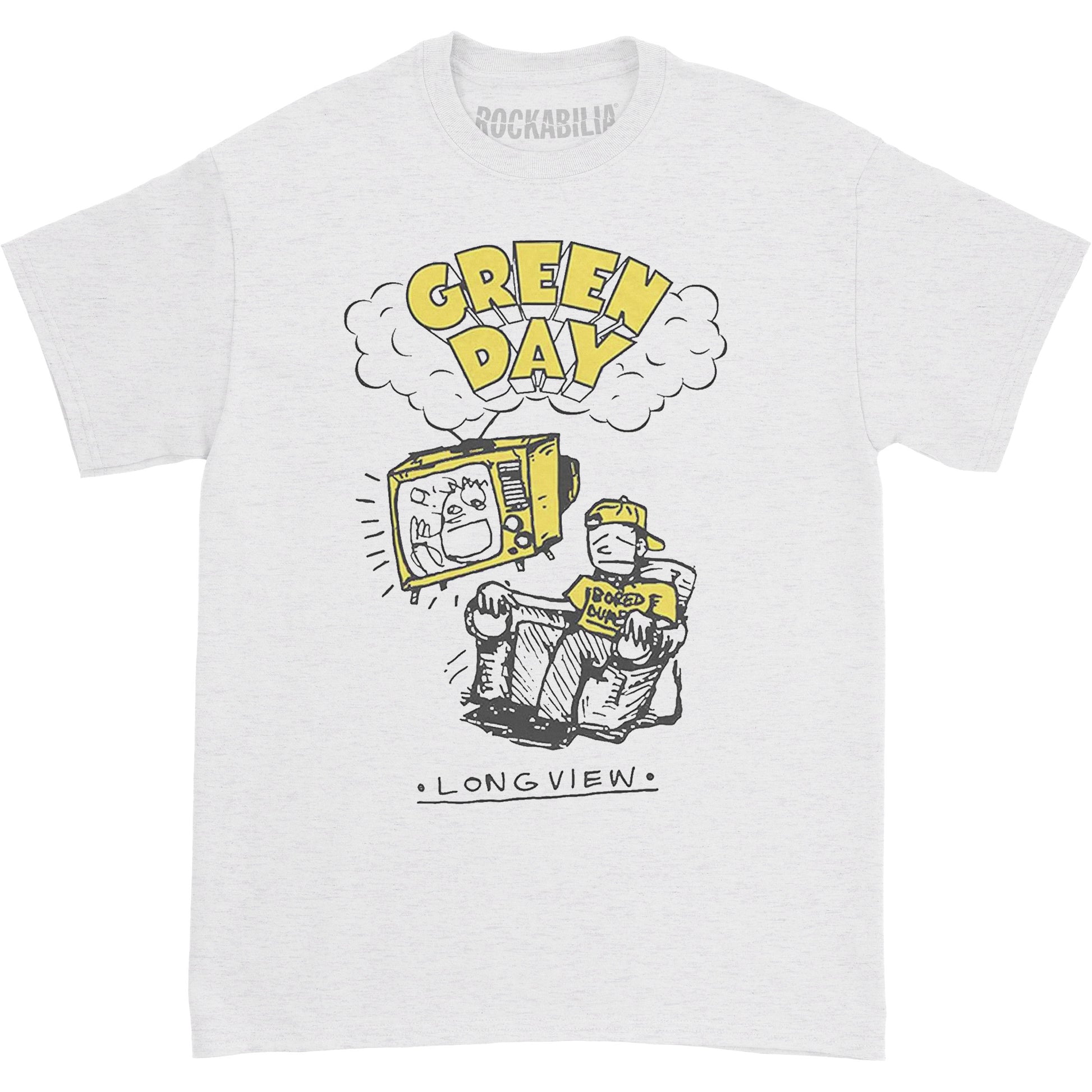 Green Day Longview Doodle Slim Fit T-shirt Front