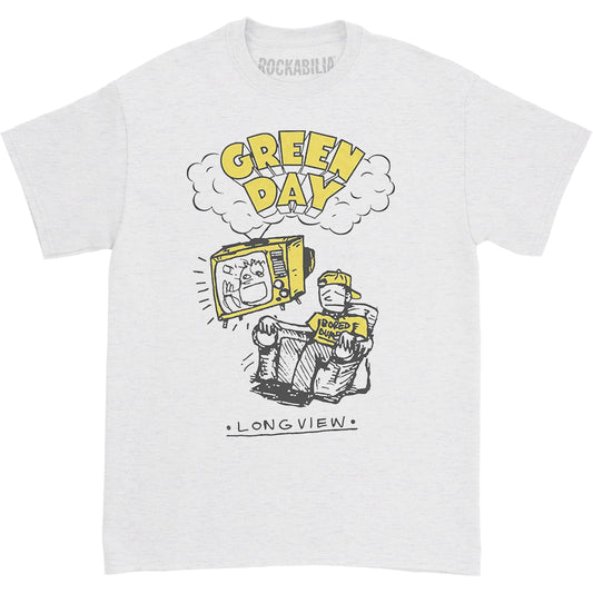 Green Day Longview Doodle Slim Fit T-shirt Front