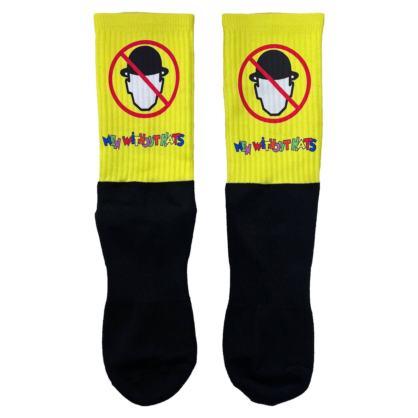 Men Without Hats Logo Socks Socks Front