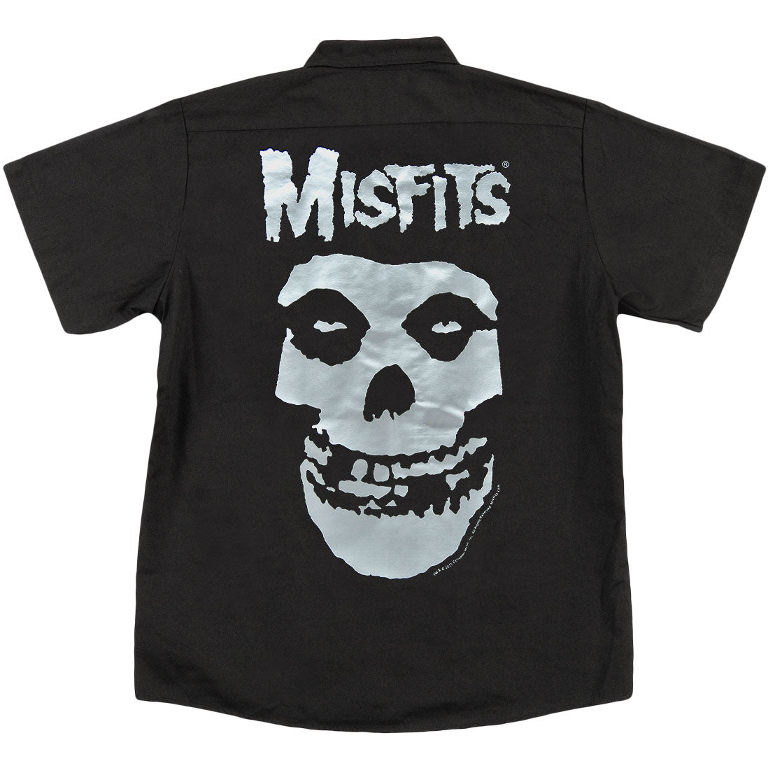 Misfits Skull Workshirt Work Shirt Back