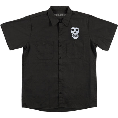 Misfits Skull Workshirt Work Shirt Front