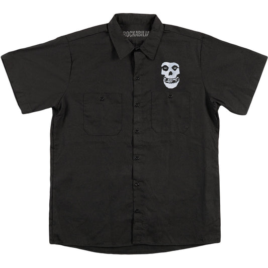 Misfits Skull Workshirt Work Shirt Front