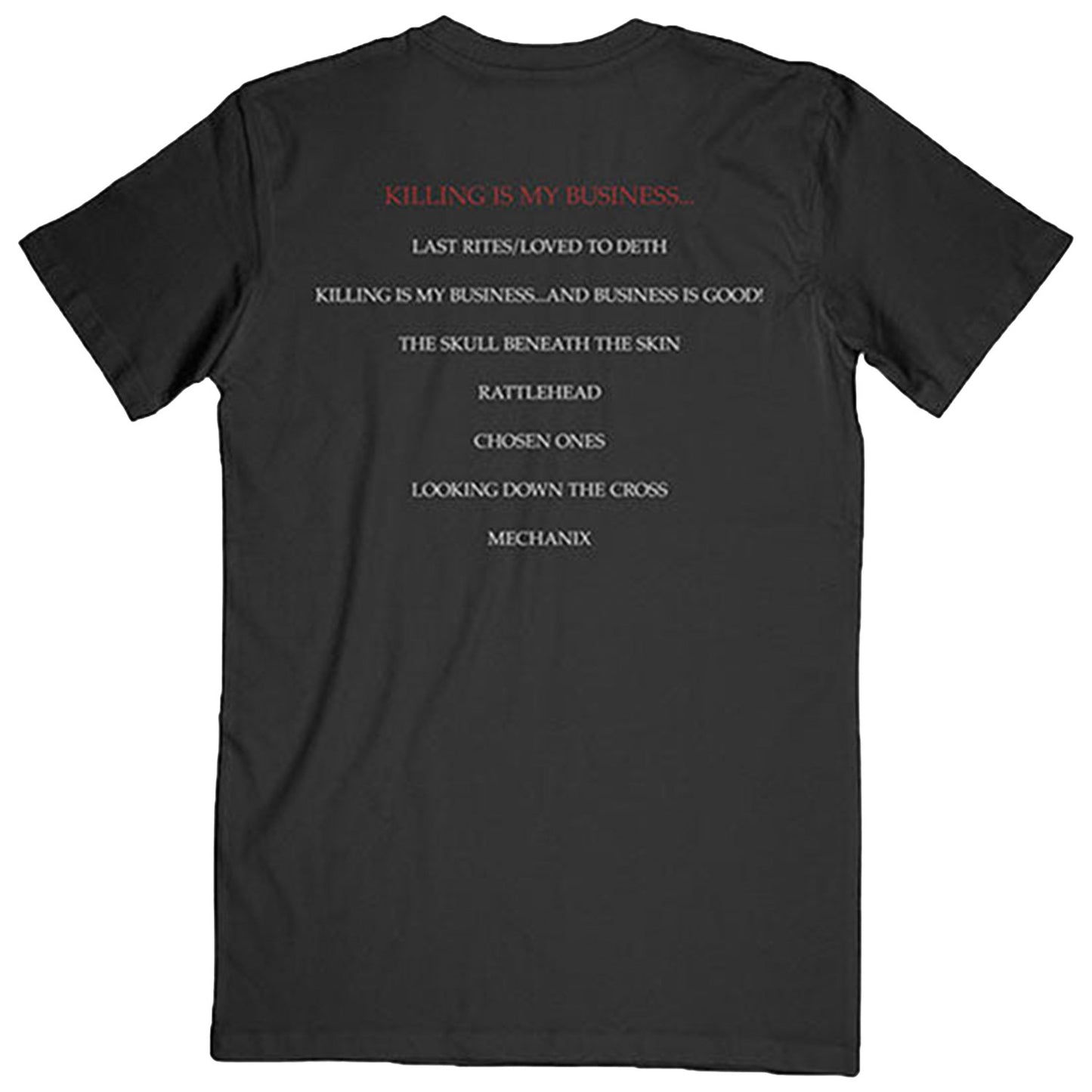Megadeth Killing Is My Business (Back Print) Slim Fit T-shirt Back