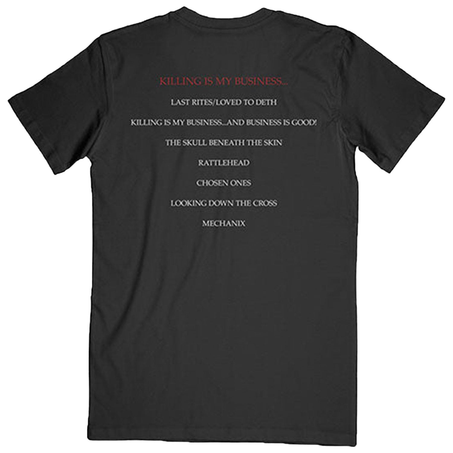 Megadeth Killing Is My Business (Back Print) Slim Fit T-shirt Back