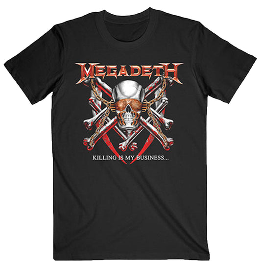 Megadeth Killing Is My Business (Back Print) Slim Fit T-shirt Front