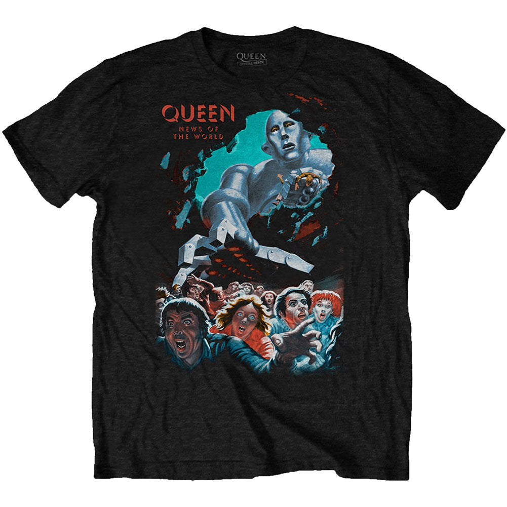 Queen News Of The World Vintage Slim Fit T-shirt Front