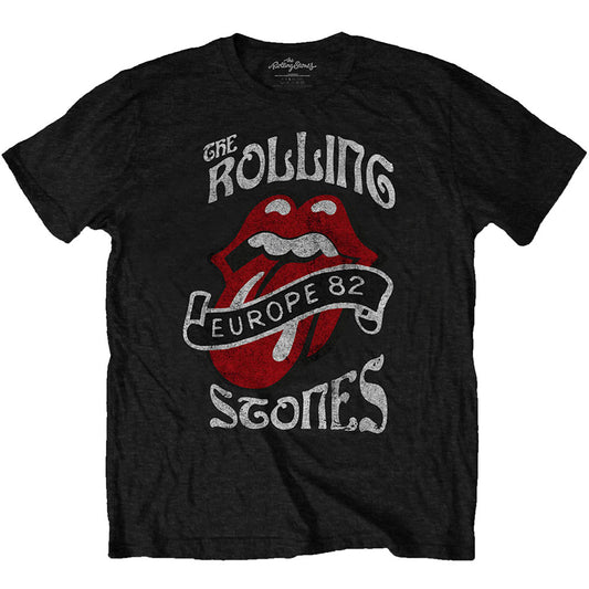 Rolling Stones Europe '82 Tour Slim Fit T-shirt Front