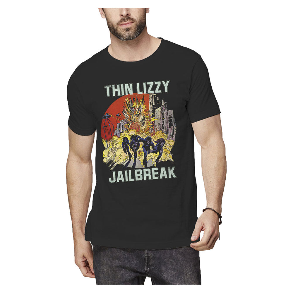 Thin Lizzy Jailbreak Explosion Slim Fit T-shirt Front