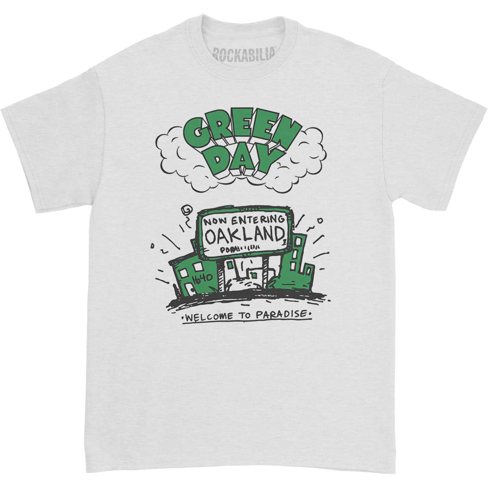 Green Day Welcome to Paradise Slim Fit T-shirt Front