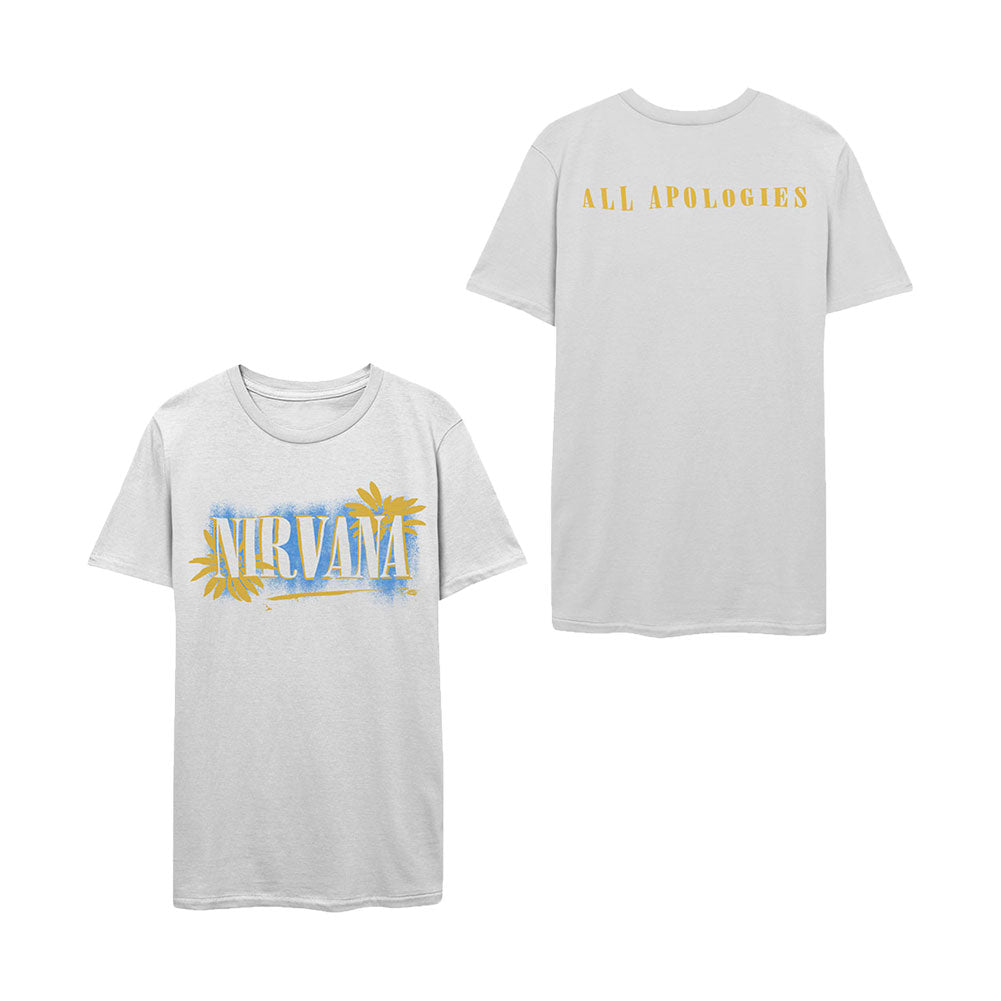 Nirvana All Apologies (Back Print) Slim Fit T-shirt Front