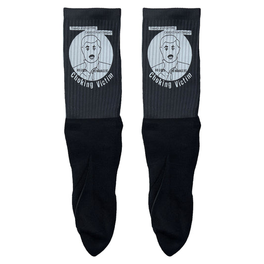 Choking Victim Logo Socks Socks Front